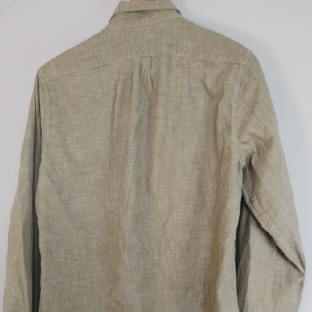 J. Crew Men's Olive Button-Down Shirt Classic Fit Casual Preppy Organic Cotton